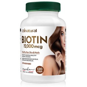 Biotin 12,000mcg, 120 Vegan Capsules, 4-Month Supply