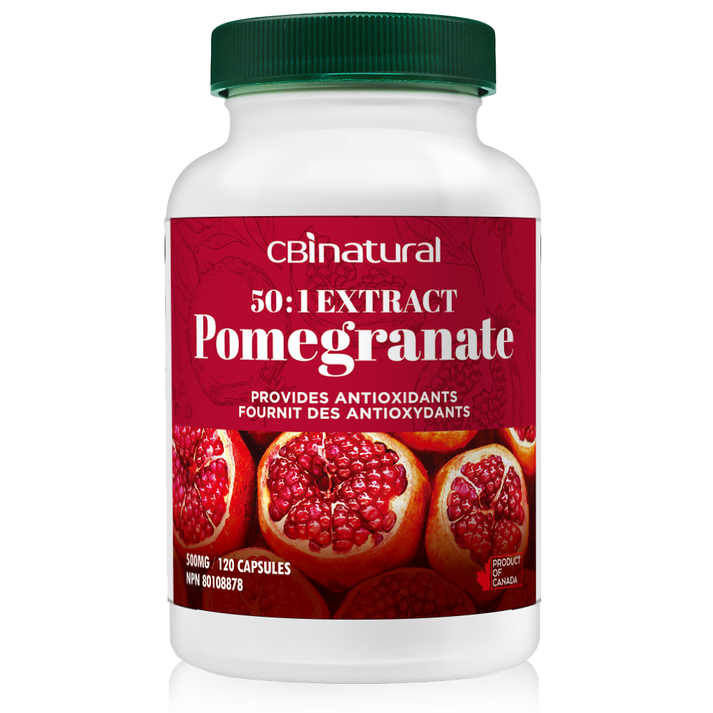 Pomegranate 50:1 Extract, 25000 mg Strength, 120 Vegan Capsules, 2-Month Supply