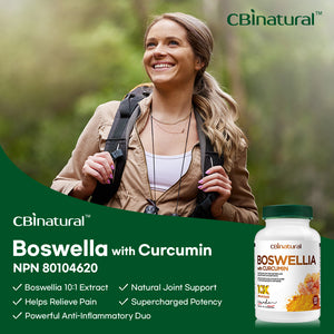 Boswellia 10:1 Extract 333mg & Curcumin 100mg, 120 Vegan Capsules