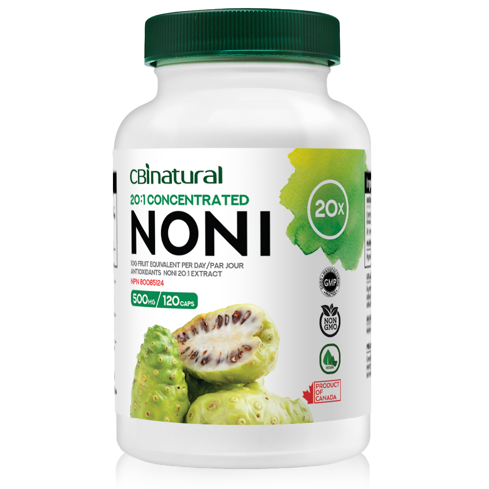 Noni 20:1 Extract, 10,000 mg Strength, 120 Vegan Capsules, 4-Month Supply